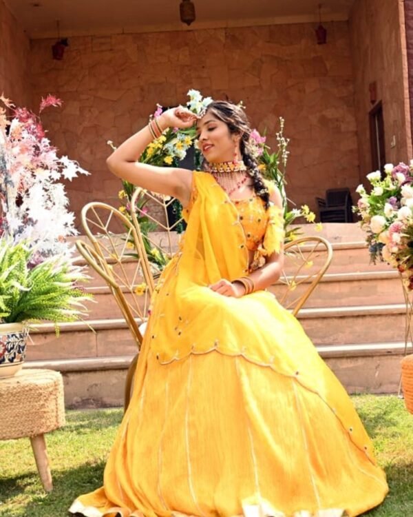 yellow lehenga