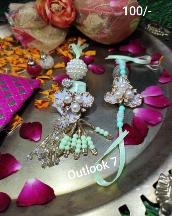 lime green pair rakhi