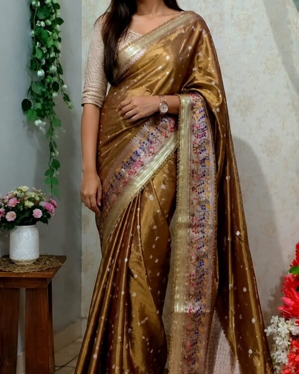 Pathani Tissue Saree
