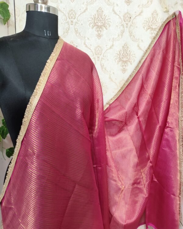 Soft Stripe Tissue Saree