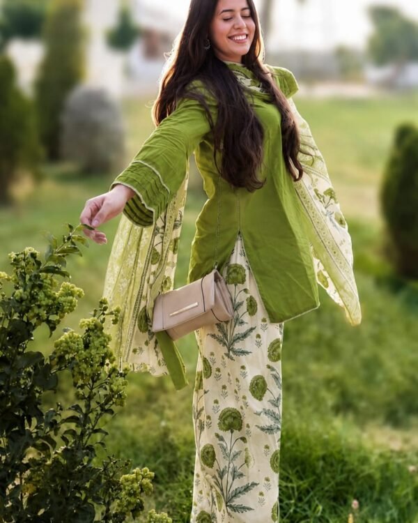 Flower Printed Farshi Suit