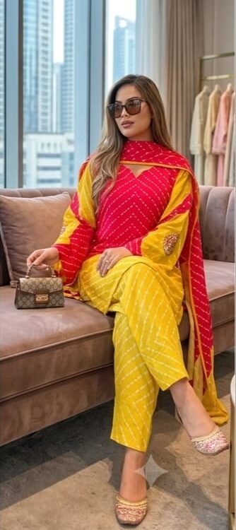 Gota Work Farshi Suit
