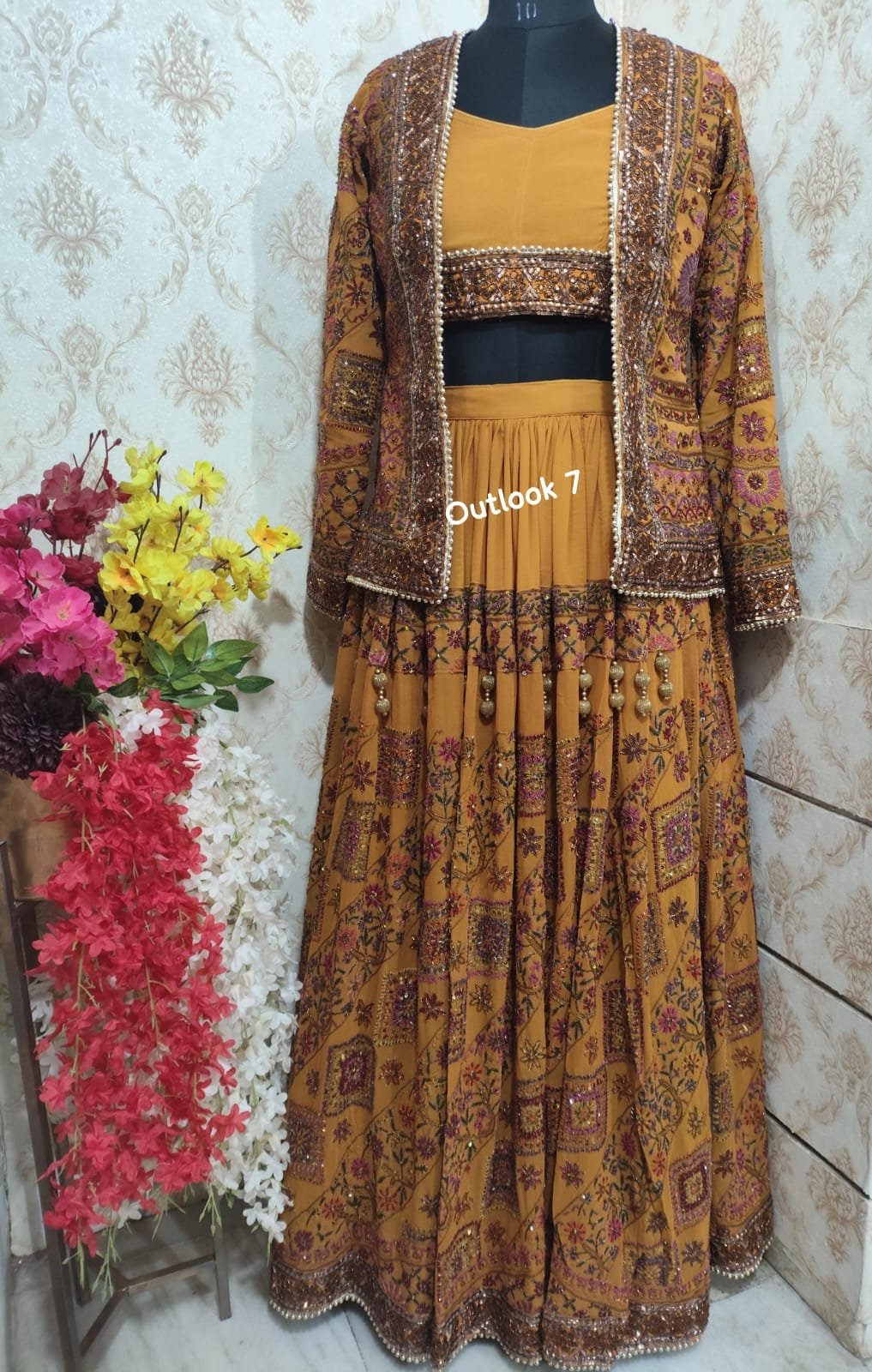 Upcycle Bridal Saree Lehenga - Image 2